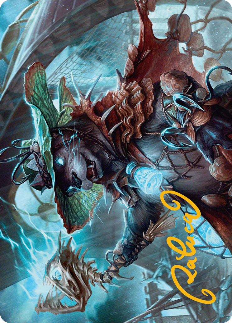 Tempest Angler Art Card (Gold-Stamped Signature) [Bloomburrow Art Series] | RetroPlay Games