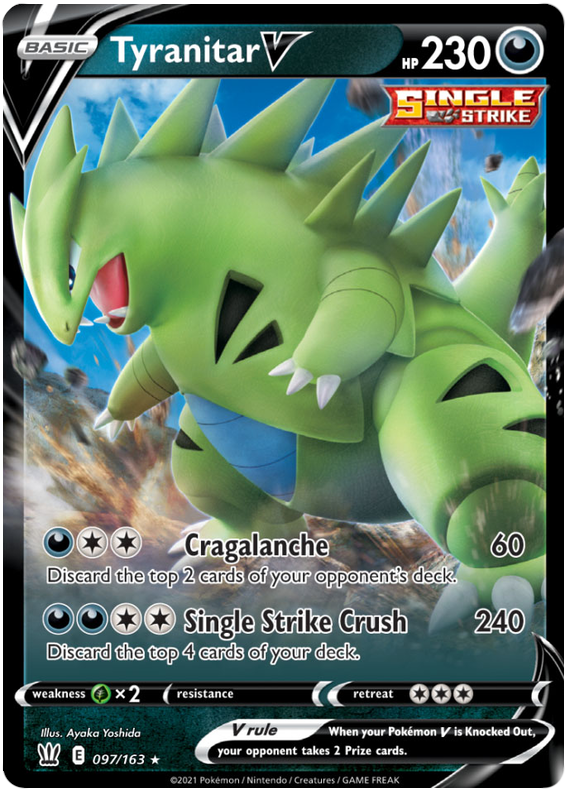 Tyranitar V (097/163) [Sword & Shield: Battle Styles] | RetroPlay Games