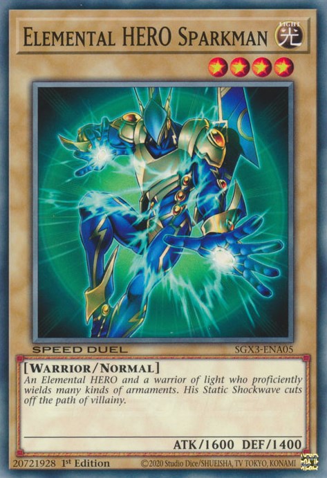 Elemental HERO Sparkman [SGX3-ENA05] Common | RetroPlay Games