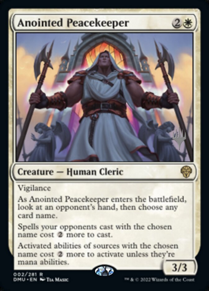 Anointed Peacekeeper (Promo Pack) [Dominaria United Promos] | RetroPlay Games