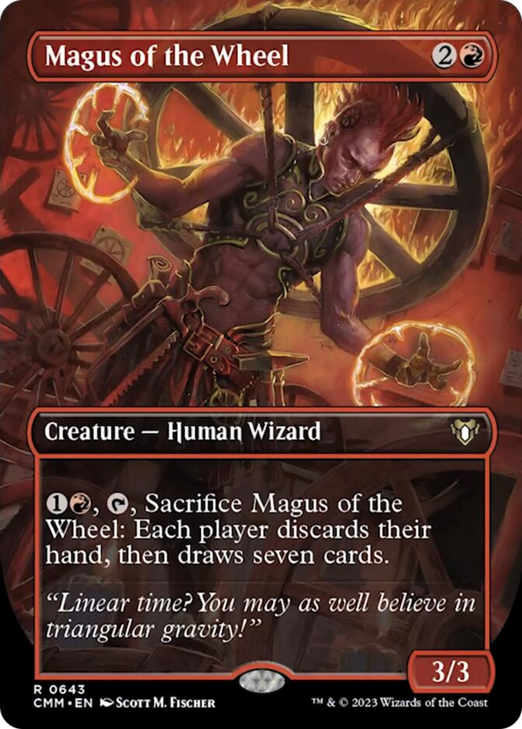 Magus of the Wheel (Borderless Alternate Art) [Commander Masters] | RetroPlay Games