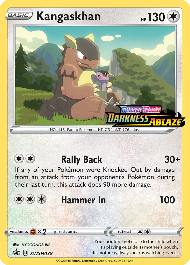 Kangaskhan (SWSH038) (Prerelease Promo) [Sword & Shield: Black Star Promos] | RetroPlay Games