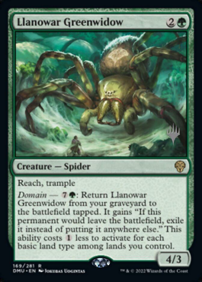 Llanowar Greenwidow (Promo Pack) [Dominaria United Promos] | RetroPlay Games