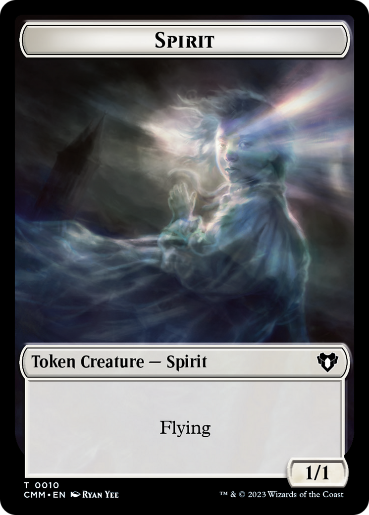 Spirit Token (10) [Commander Masters Tokens] | RetroPlay Games