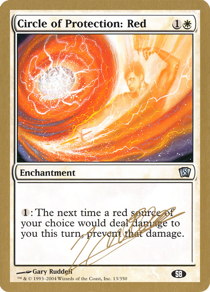 Circle of Protection: Red (Julien Nuijten) (SB) [World Championship Decks 2004] | RetroPlay Games