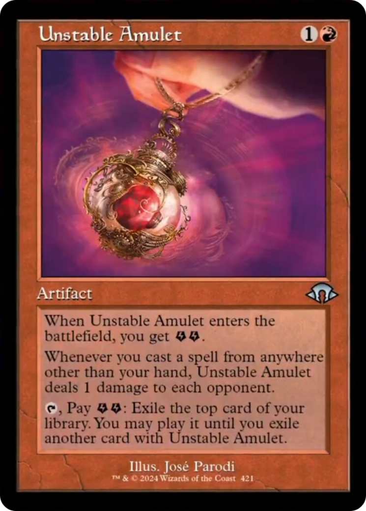 Unstable Amulet (Retro) [Modern Horizons 3] | RetroPlay Games