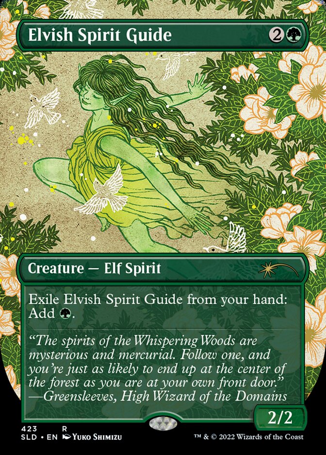 Elvish Spirit Guide (Borderless) [Secret Lair Drop Series] | RetroPlay Games