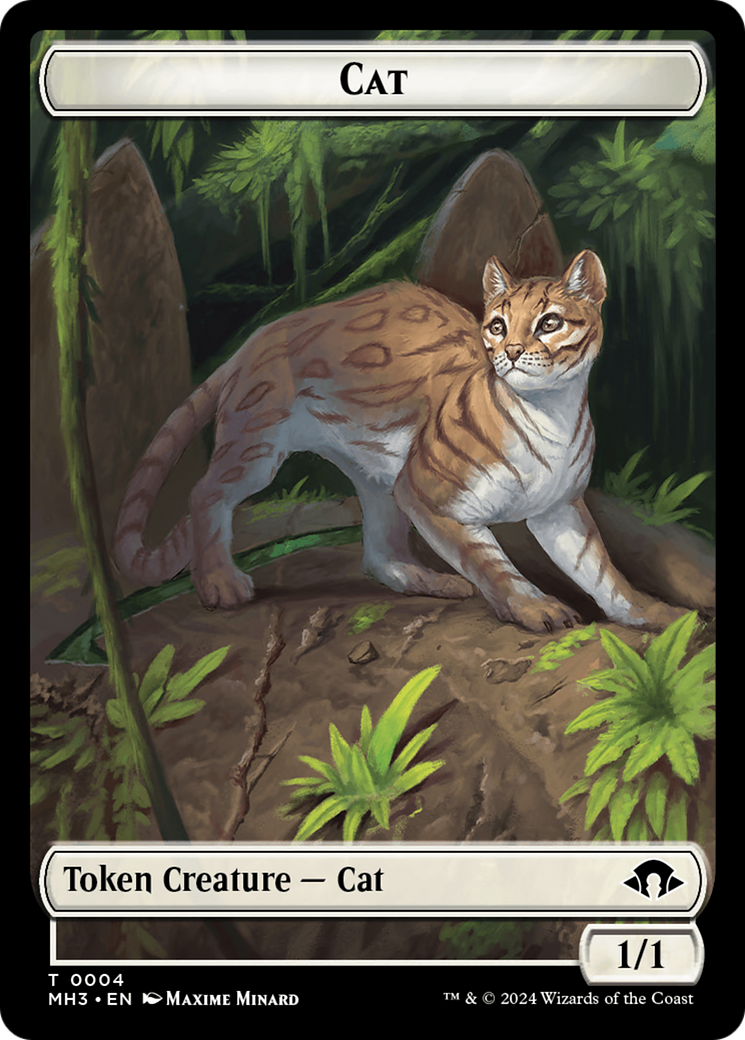 Cat // Energy Reserve Double-Sided Token [Modern Horizons 3 Tokens] | RetroPlay Games