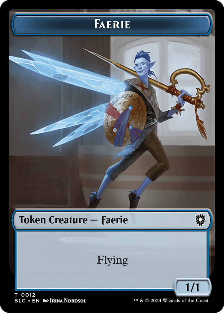 Spirit // Faerie Double-Sided Token [Bloomburrow Commander Tokens] | RetroPlay Games