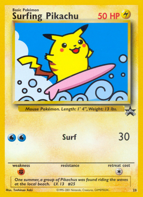 Surfing Pikachu (28) [Wizards of the Coast: Black Star Promos] | RetroPlay Games