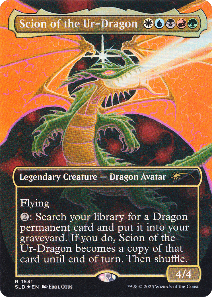 Scion of the Ur-Dragon (Rainbow Foil) [Secret Lair Drop Series] | RetroPlay Games