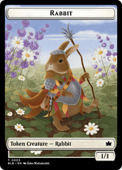 Rabbit // Poison Counter Double-Sided Token [Bloomburrow Commander Tokens] | RetroPlay Games