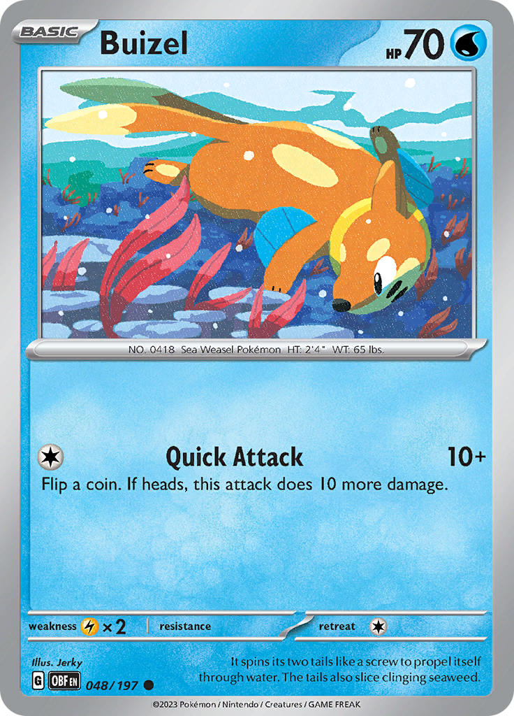 Buizel (048/197) [Scarlet & Violet: Obsidian Flames] | RetroPlay Games