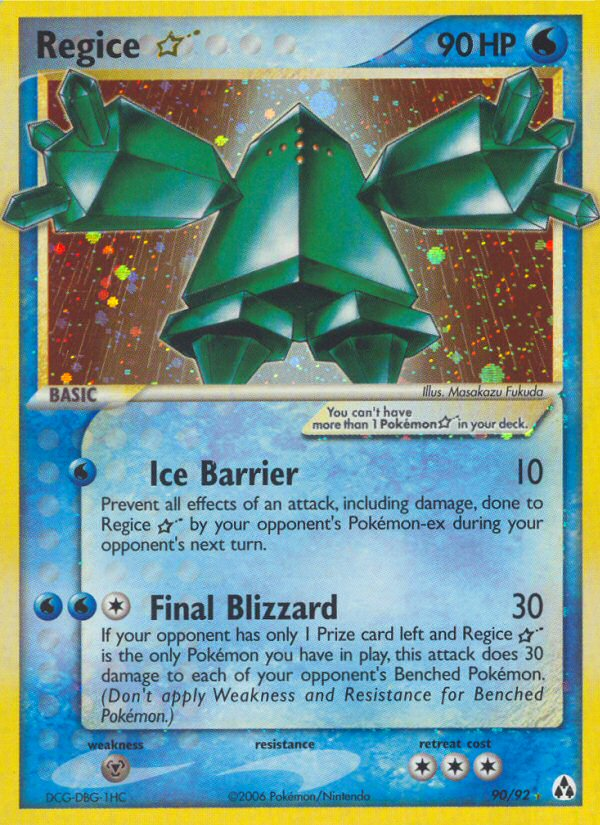 Regice Star (90/92) [EX: Legend Maker] | RetroPlay Games