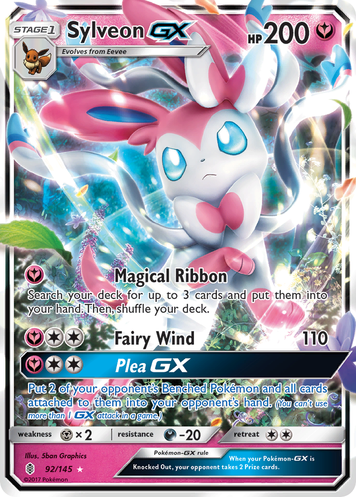 Sylveon GX (92/145) [Sun & Moon: Guardians Rising] | RetroPlay Games