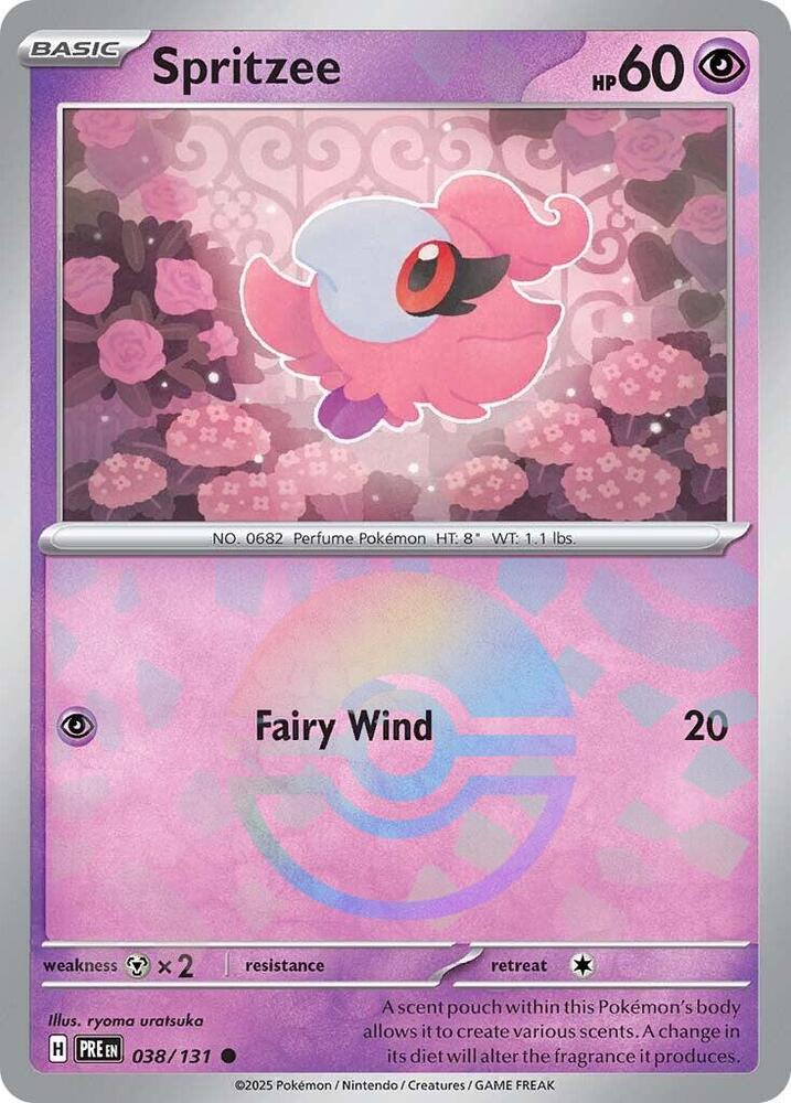 Spritzee (038/131) (Poke Ball Pattern) [Scarlet & Violet: Prismatic Evolutions] | RetroPlay Games
