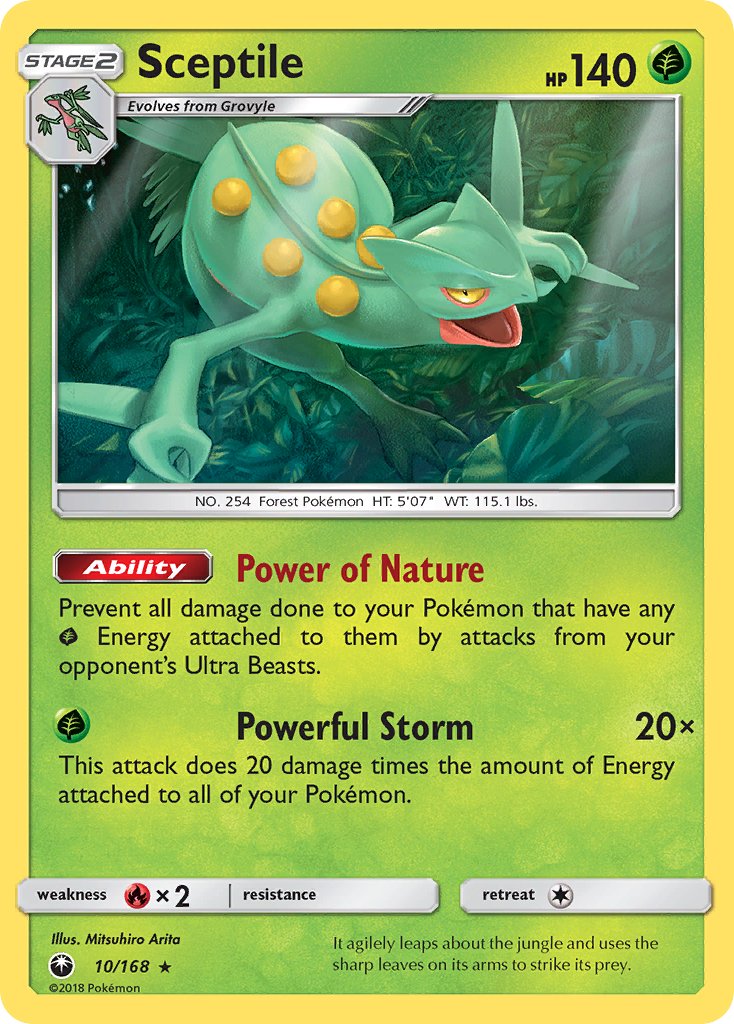 Sceptile (10/168) (Theme Deck Exclusive) [Sun & Moon: Celestial Storm] | RetroPlay Games