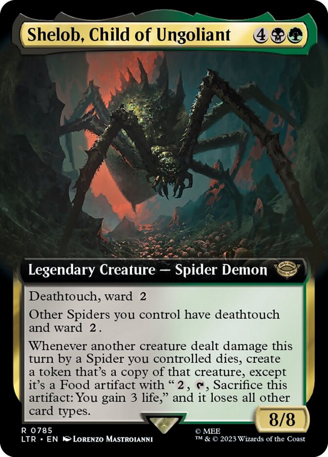 Shelob, Child of Ungoliant (Extended Art) (Surge Foil) [The Lord of the Rings: Tales of Middle-Earth] | RetroPlay Games