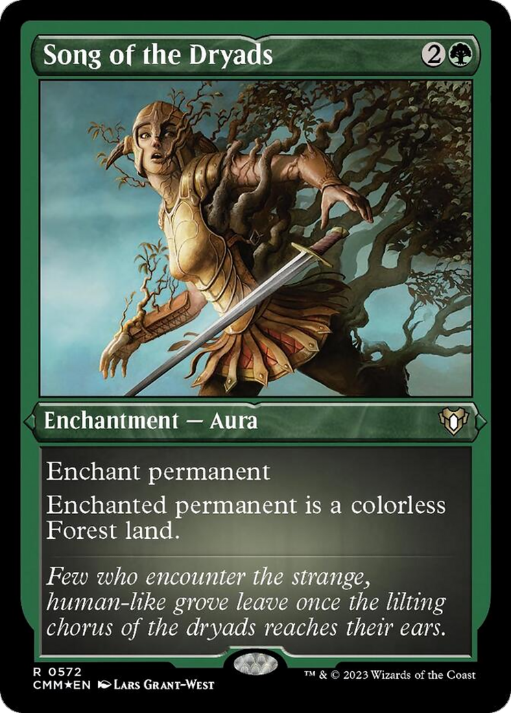 Song of the Dryads (Foil Etched) [Commander Masters] | RetroPlay Games