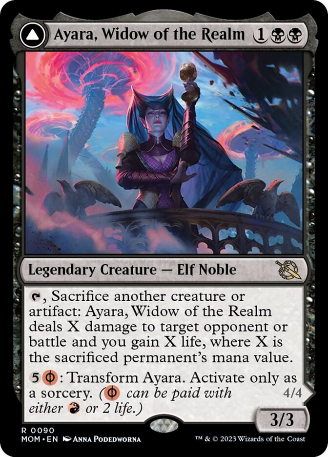 Ayara, Widow of the Realm // Ayara, Furnace Queen [March of the Machine] | RetroPlay Games