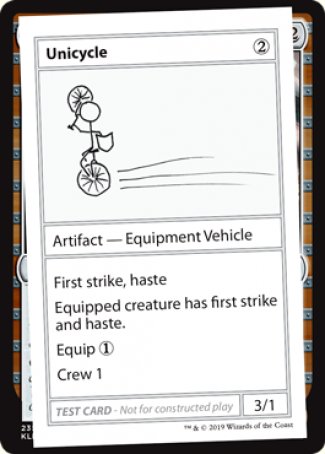 Unicycle (2021 Edition) [Mystery Booster Playtest Cards] | RetroPlay Games