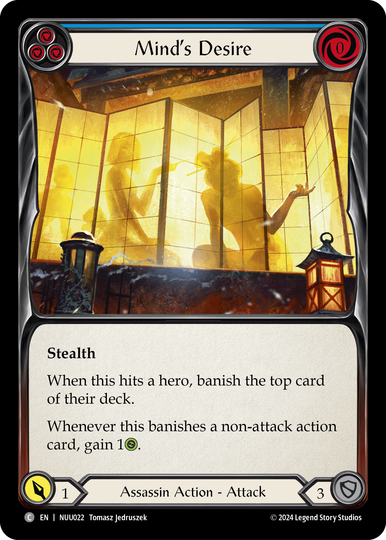 Mind's Desire (Blue) [NUU022] (Part the Mistveil Nuu Blitz Deck) | RetroPlay Games