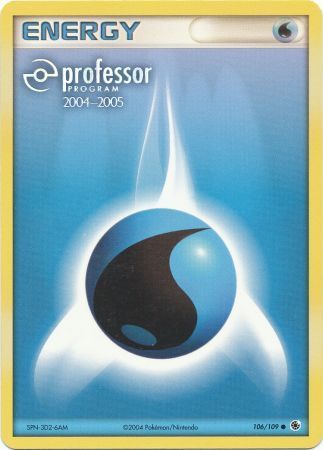 Water Energy (106/109) (2004 2005) [Professor Program Promos] | RetroPlay Games