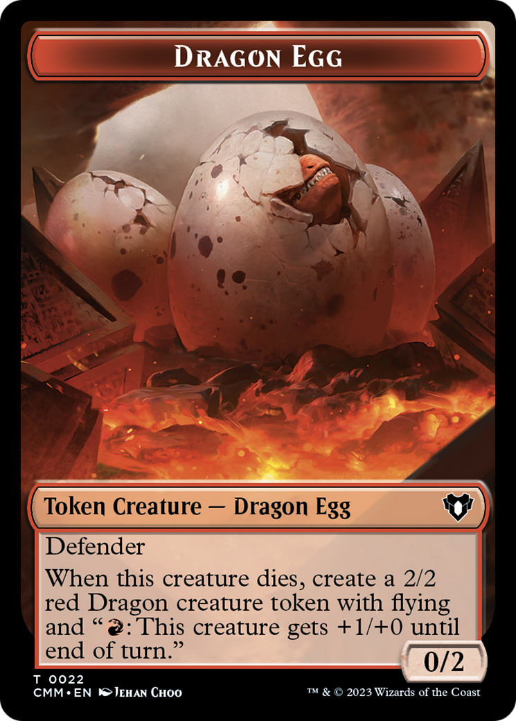 Dragon Egg Token [Commander Masters Tokens] | RetroPlay Games