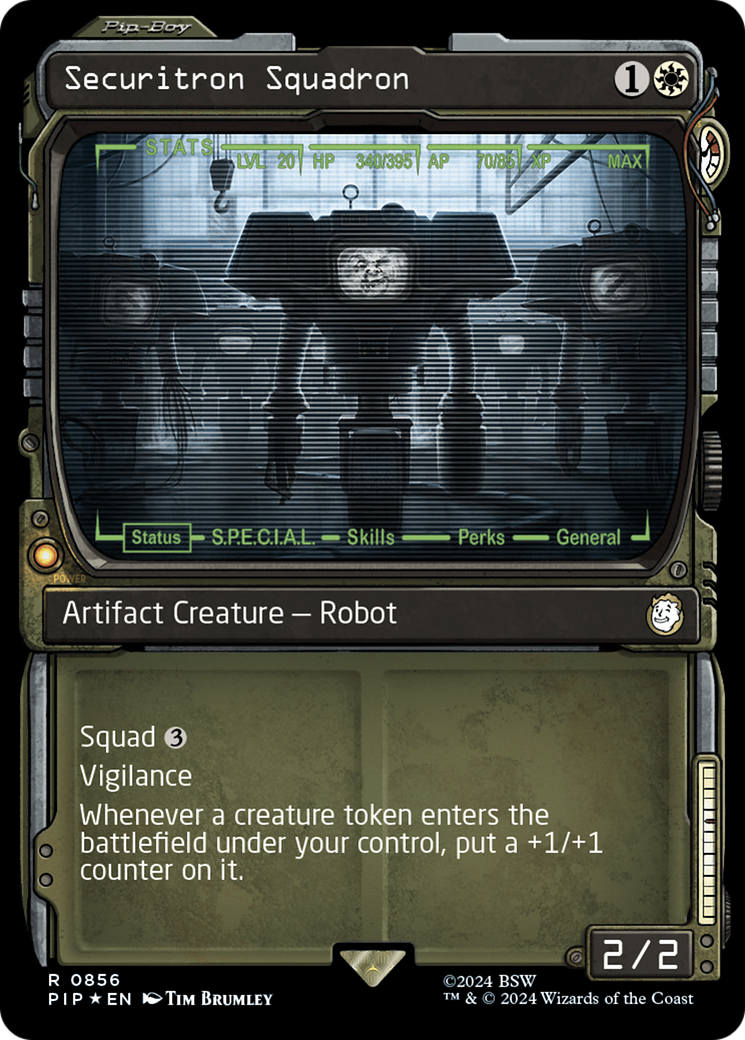 Securitron Squadron (Showcase) (Surge Foil) [Fallout] | RetroPlay Games
