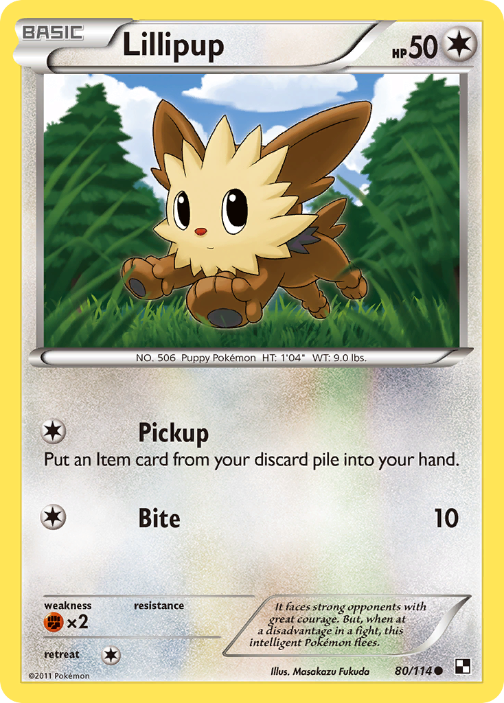 Lillipup (80/114) [Black & White: Base Set] | RetroPlay Games