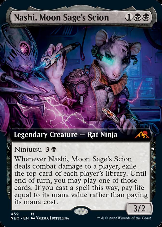 Nashi, Moon Sage's Scion (Extended Art) [Kamigawa: Neon Dynasty] | RetroPlay Games