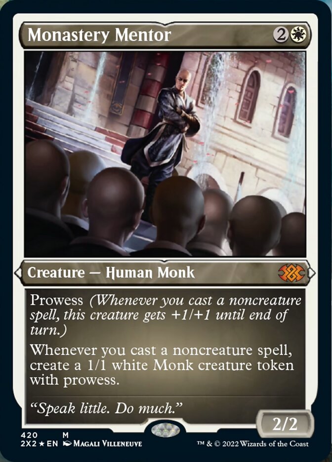 Monastery Mentor (Foil Etched) [Double Masters 2022] | RetroPlay Games