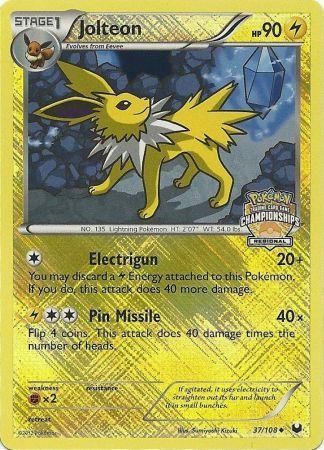 Jolteon (37/108) (Regional Championship) [League & Championship Cards] | RetroPlay Games