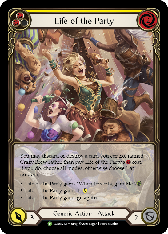 Life of the Party (Yellow) [LGS085] (Promo)  Rainbow Foil | RetroPlay Games