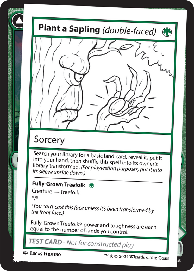 Plant a Sapling (double-faced) [Mystery Booster 2 Playtest Cards] | RetroPlay Games