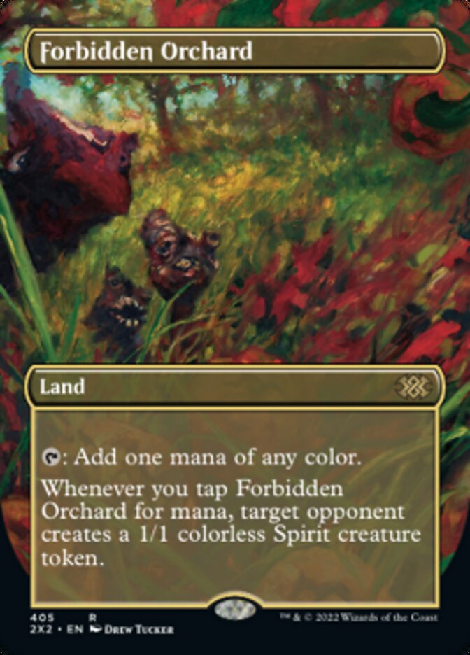 Forbidden Orchard (Borderless Alternate Art) [Double Masters 2022] | RetroPlay Games