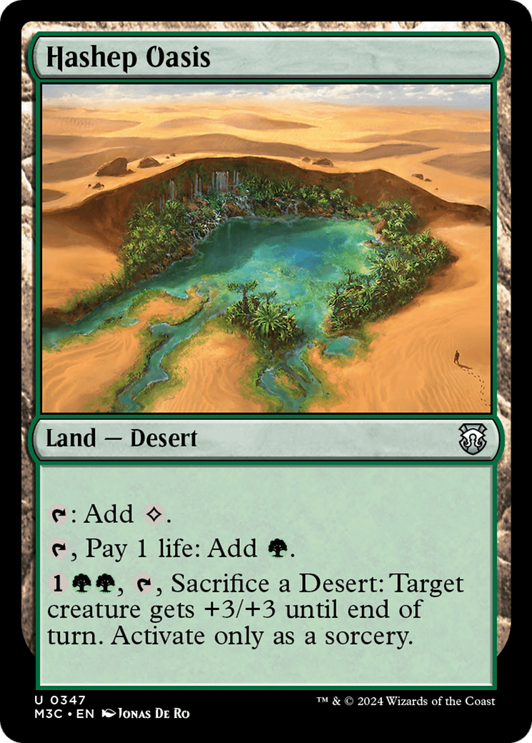 Hashep Oasis (Ripple Foil) [Modern Horizons 3 Commander] | RetroPlay Games