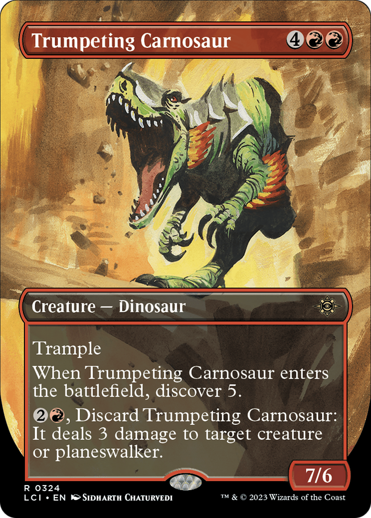 Trumpeting Carnosaur (Borderless) [The Lost Caverns of Ixalan] | RetroPlay Games