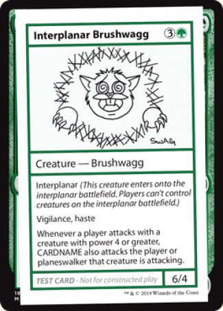 Interplanar Brushwagg (2021 Edition) [Mystery Booster Playtest Cards] | RetroPlay Games