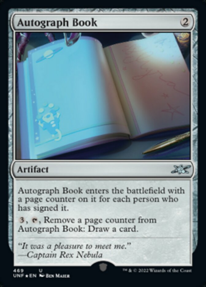 Autograph Book (Galaxy Foil) [Unfinity] | RetroPlay Games