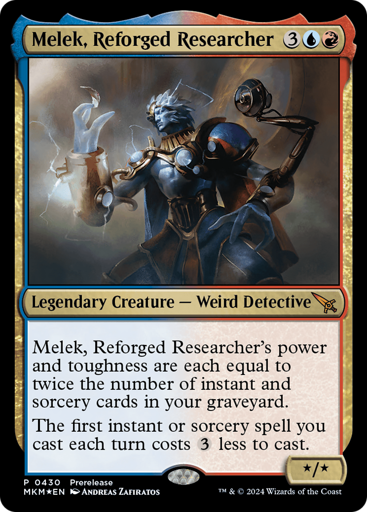 Melek, Reforged Researcher [Murders at Karlov Manor Prerelease Promos] | RetroPlay Games