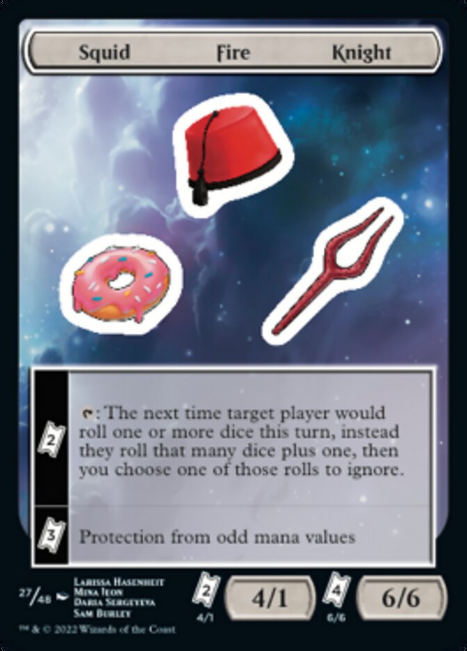 Squid Fire Knight [Unfinity Stickers] | RetroPlay Games