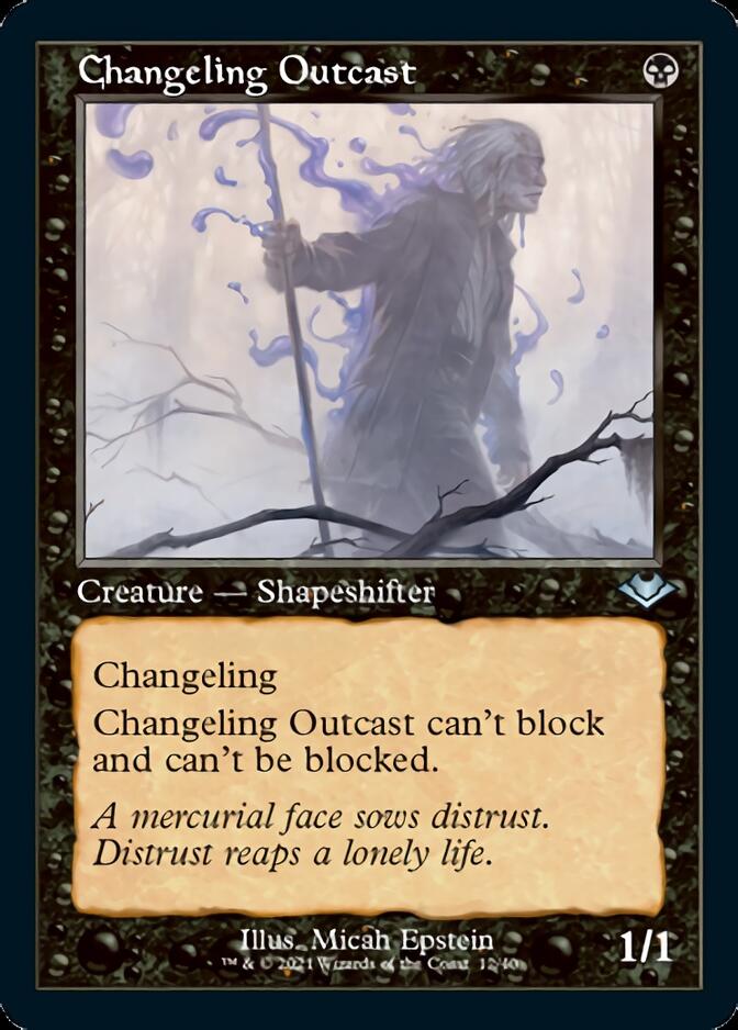 Changeling Outcast (Retro Foil Etched) [Modern Horizons] | RetroPlay Games