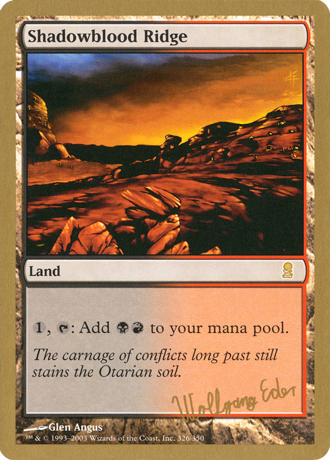 Shadowblood Ridge (Wolfgang Eder) [World Championship Decks 2003] | RetroPlay Games
