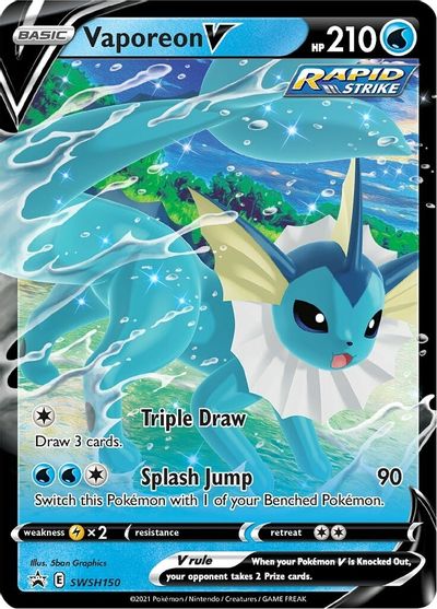 Vaporeon V (SWSH150) [Sword & Shield: Black Star Promos] | RetroPlay Games