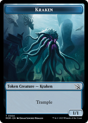 Monk // Kraken Double-Sided Token [March of the Machine Tokens] | RetroPlay Games