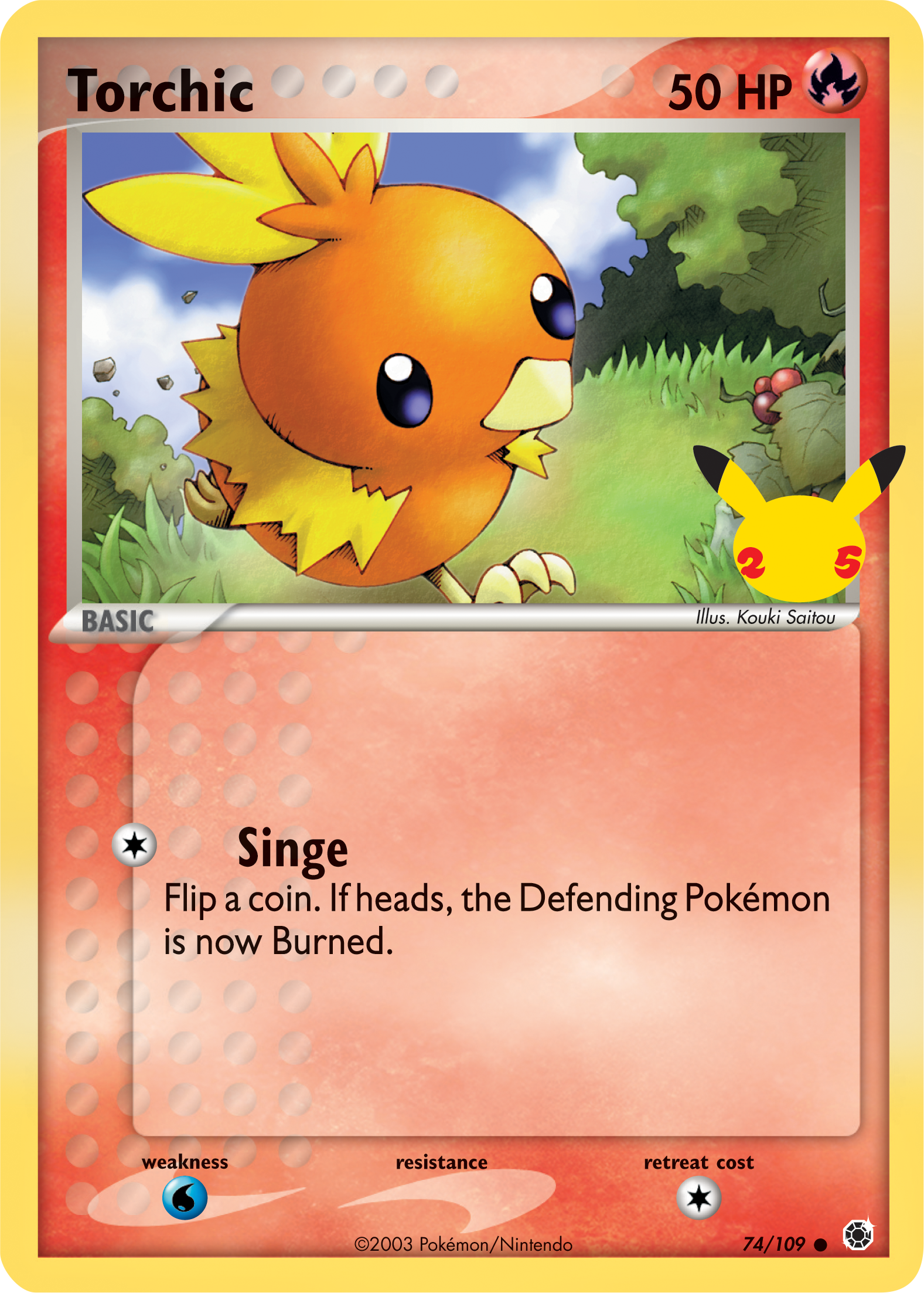 Torchic (74/109) (Jumbo Card) [First Partner Pack] | RetroPlay Games