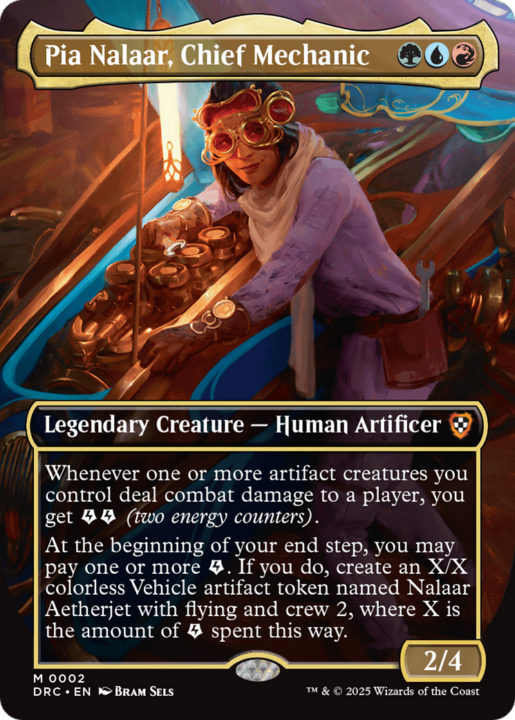 Pia Nalaar, Chief Mechanic (Borderless) [Aetherdrift Commander] | RetroPlay Games