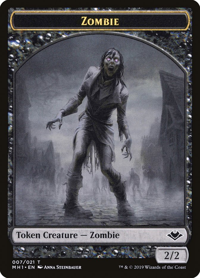 Zombie (007) // Myr (019) Double-Sided Token [Modern Horizons Tokens] | RetroPlay Games