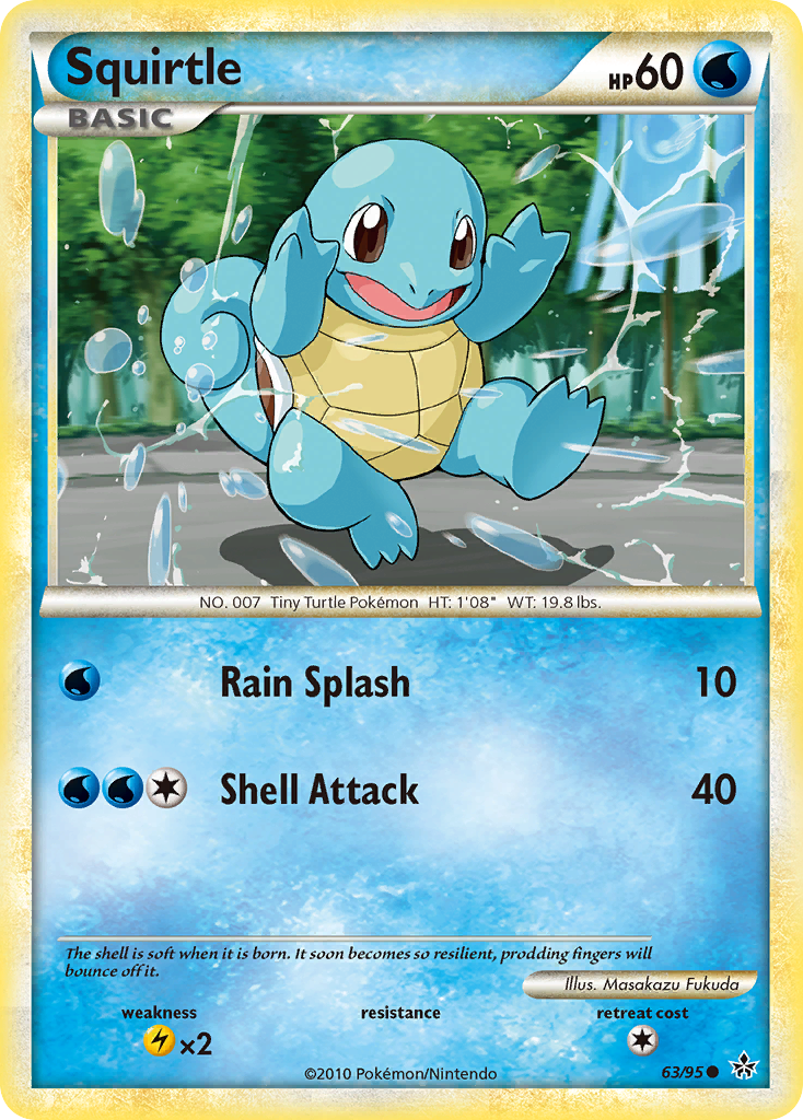 Squirtle (63/95) [HeartGold & SoulSilver: Unleashed] | RetroPlay Games